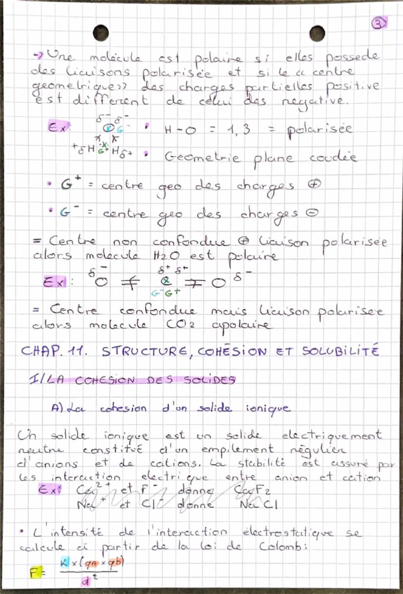 • Physique•
CHAP. 10. STRUCTURE / POLARITÉ
I/RAPPELS
A
N
X =
a
Nombre
Electron
• Neutron
Protron
Anion
electron
=
0
A = Nbr de proton. + neu