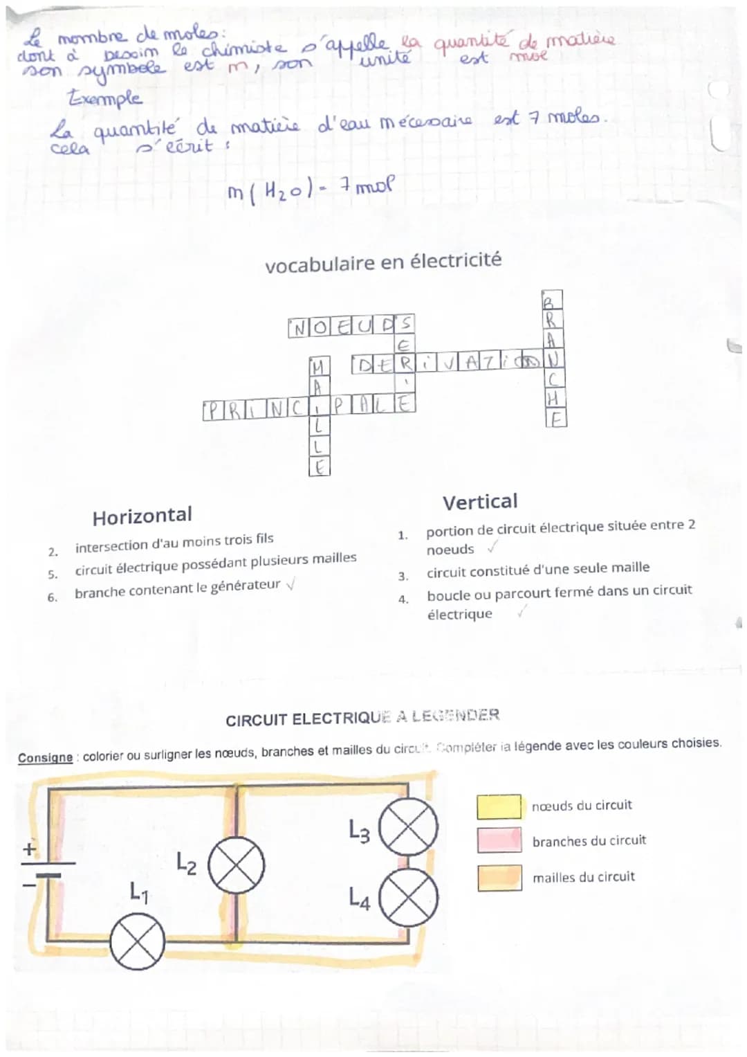 l'intensité:
se note I i
se calcule en of amphace (A)
se branche em série
Tension
se mote U, u
se calcule em
woll (v)
se branche en derivati