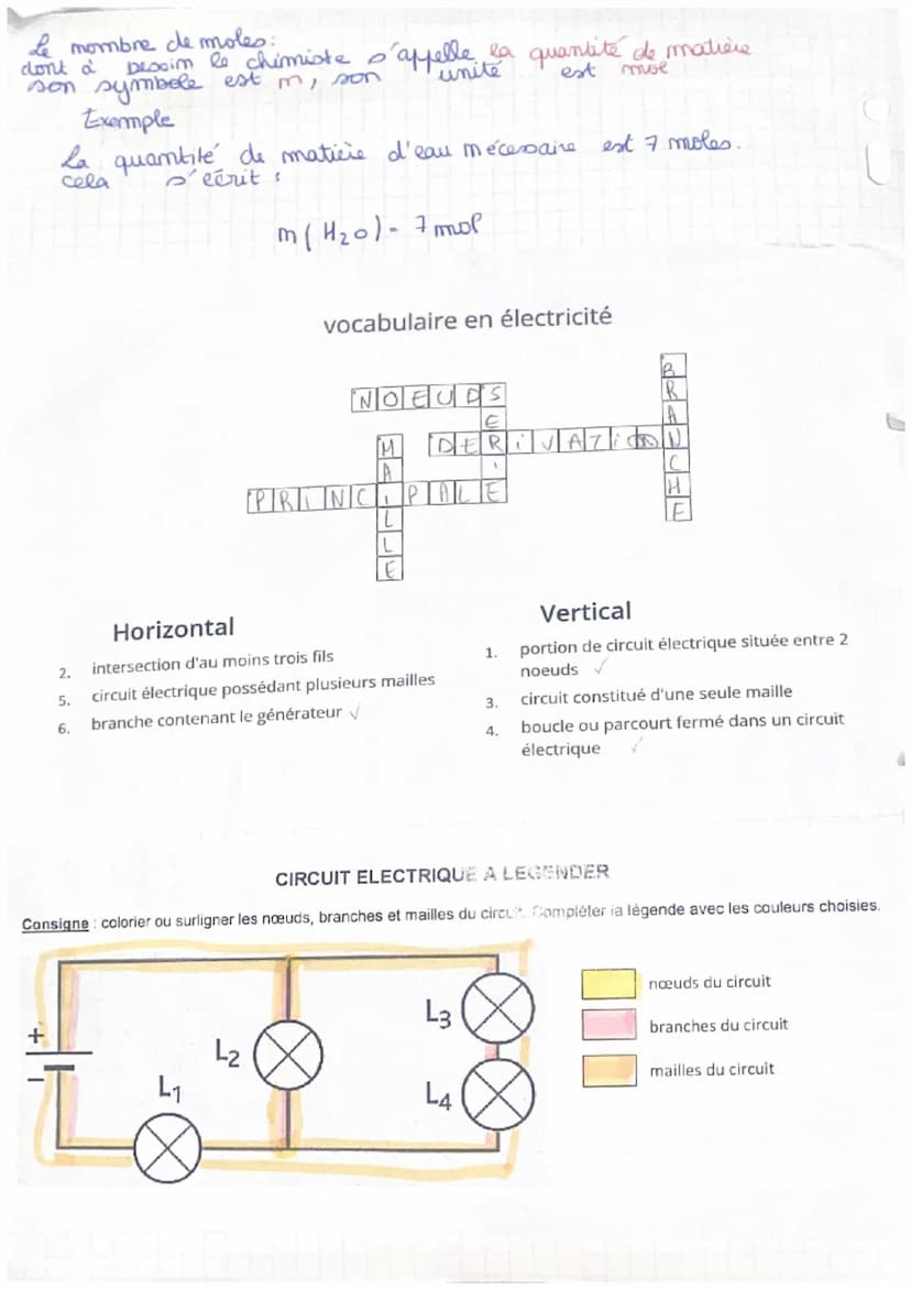 l'intensité:
se note I i
se calcule en of amphace (A)
se branche em série
Tension
se mote U, u
se calcule em
woll (v)
se branche en derivati