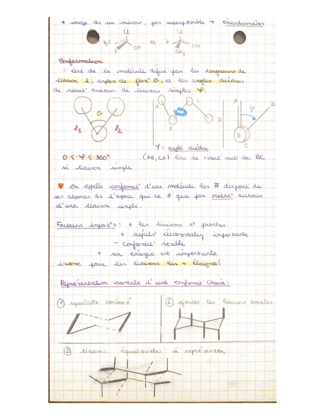 CHIMIE
Représentation des molécules
plane
H
H-C-C - H
1
И
H
H
1
4
dans l'exace; Pram, Newman
+ on passe
ce
CH₂
H
Bram
ust mome
OH
H H
1
chai