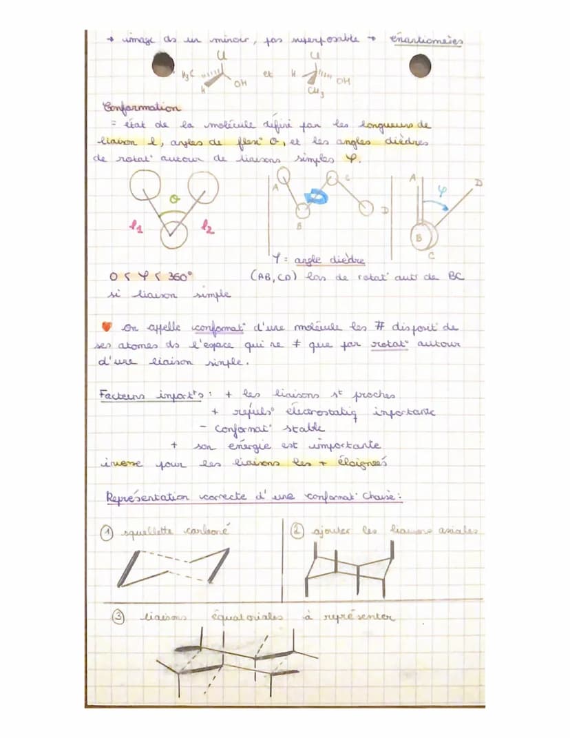 CHIMIE
Représentation des molécules
plane
H
H-C-C - H
1
И
H
H
1
4
dans l'exace; Pram, Newman
+ on passe
ce
CH₂
H
Bram
ust mome
OH
H H
1
chai