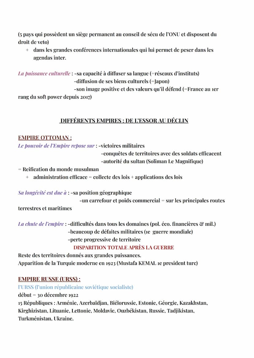 # HGGSP
Analyser les dynamiques des puissances internationales

La puissance est la capacité à imposer sa volonté aux autres.

**HARD POWER 