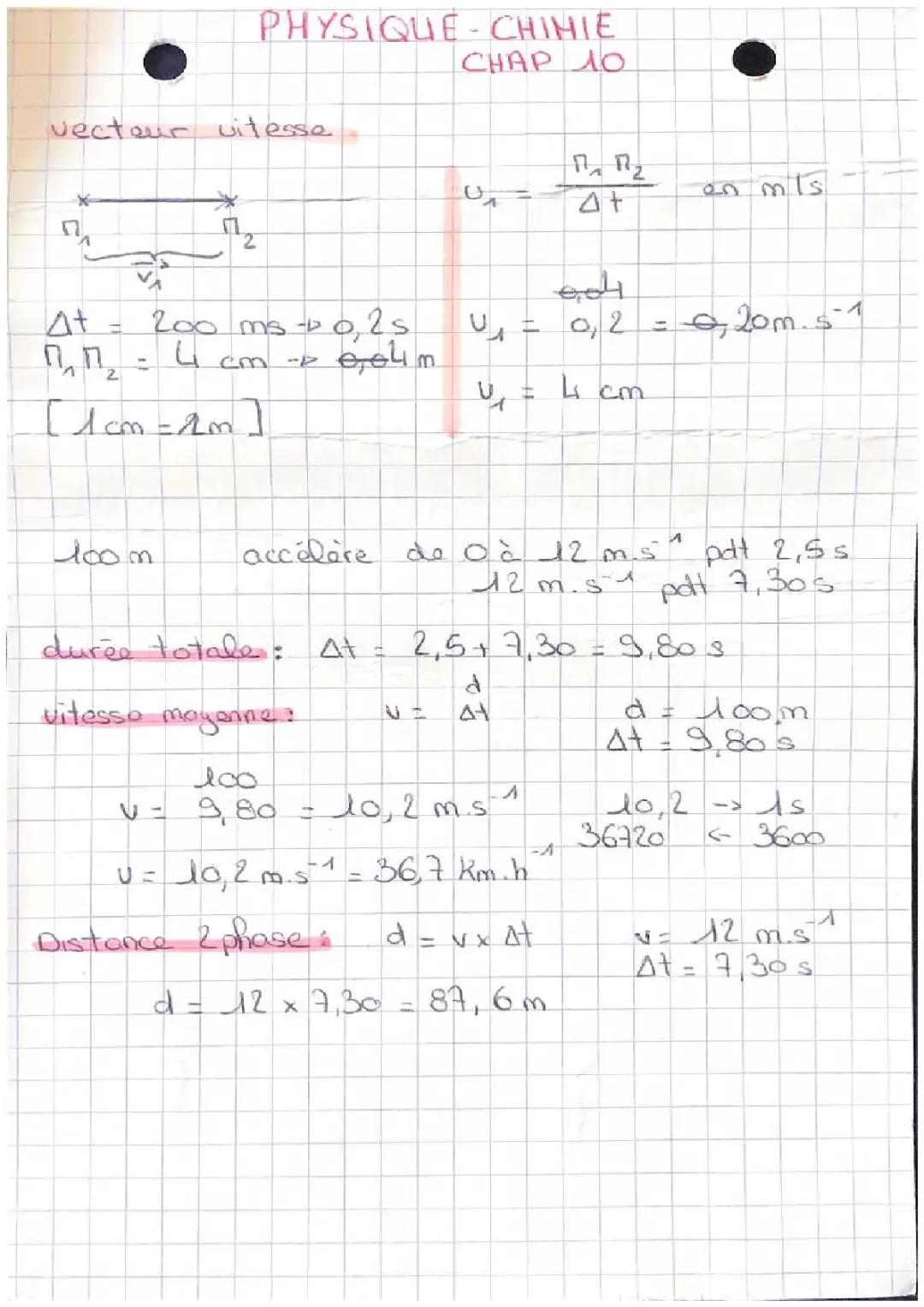 Décrire un mouvement 