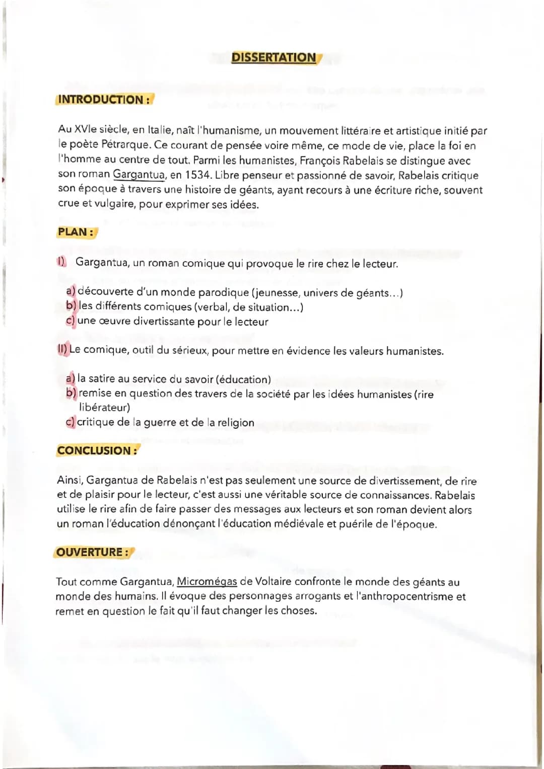 dissertation gargantua rabelais