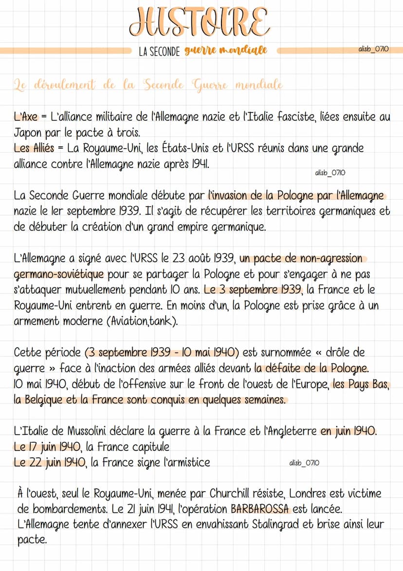 1939
1940
JUSTOIRE
LA SECONDE guerre mondiale
1941
Victoire de l'Axe
1942
1943
Le
tournant de
la guerre
alisb 0710
1944
alisb 0710
1945
Reco