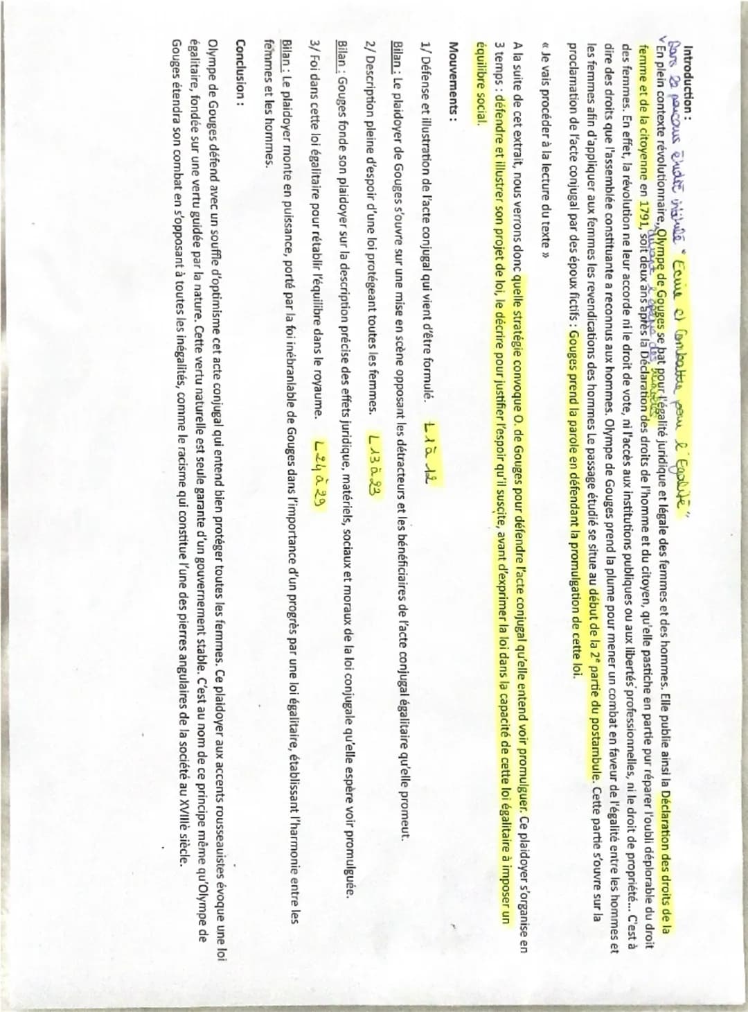 pronom
Explication linéaire 2: postambule (extrait 2)
hypotypose
vb choix anique, has
Voilà à peu près la formule de l'acte conjugal dont je