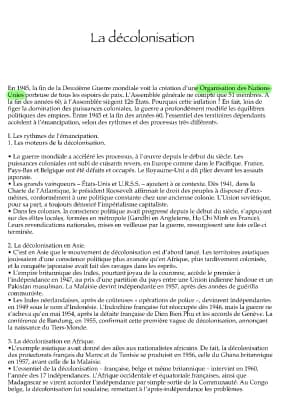 Know La décolonisation cours intégral  thumbnail