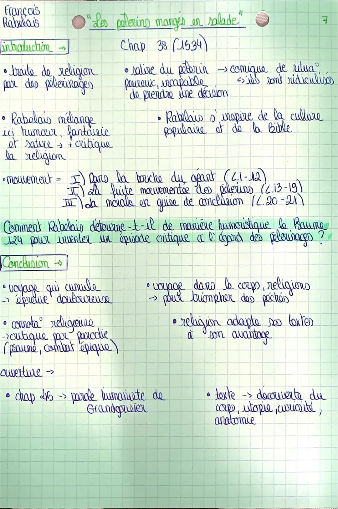 Chapitre 38 de Gargantua - Analyse Linéaire et Résumé par Chapitre