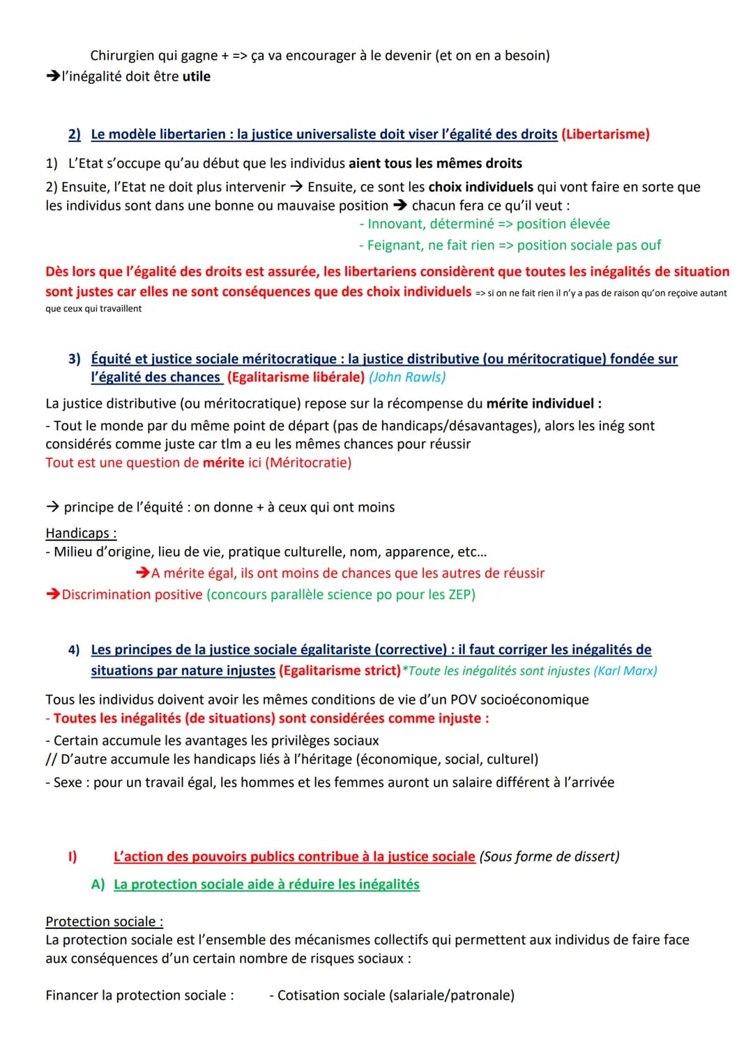 1) Comment ont évoluer les inégalités au XXème siècle
Pays développé : inégalité très forte au début 20ème
Diminution des inég de la 1GM au 