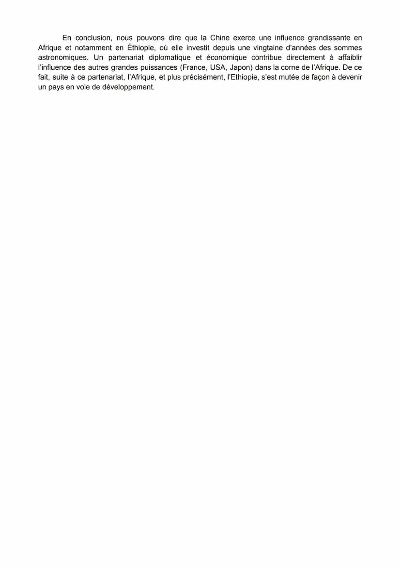 Etude de cas : les investissements chinois en Afrique
Depuis 2010, la Chine est le principal investisseur en Afrique. En effet, on la retrou