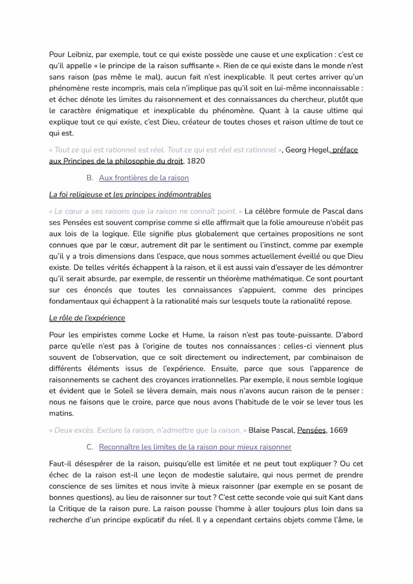 Introduction
La raison (différente des motifs d'une action) est la faculté de penser, de différencier le vrai
et le faux, ou le bien et le m