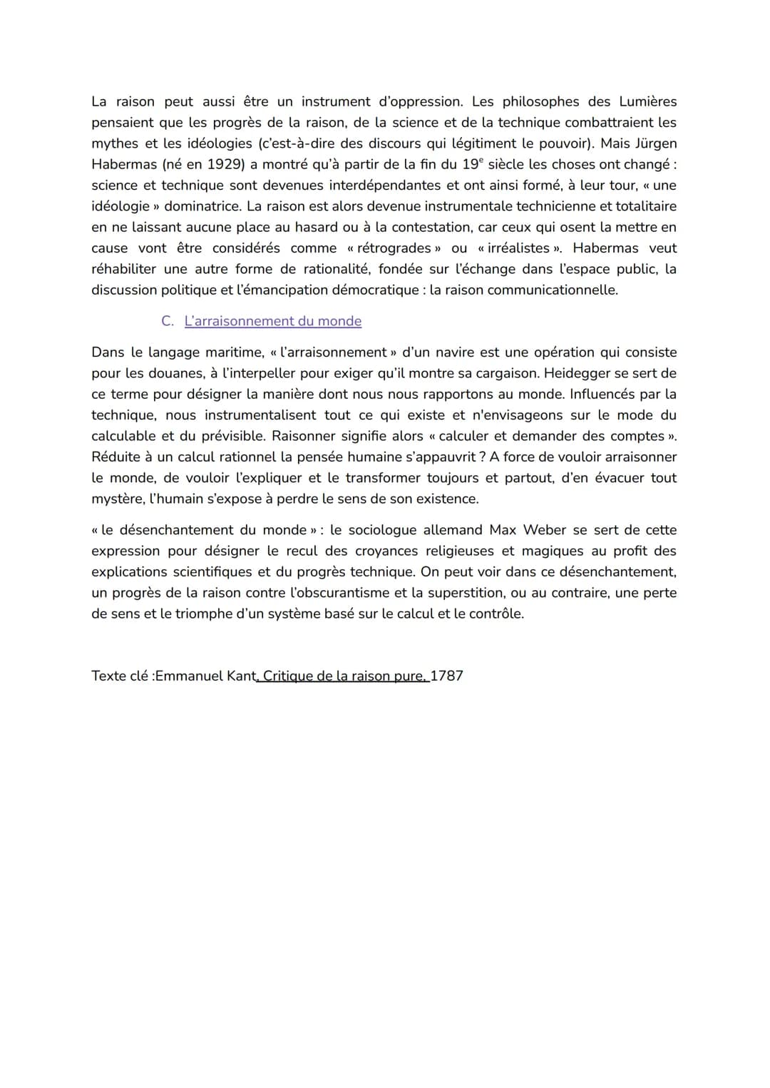 Introduction
La raison (différente des motifs d'une action) est la faculté de penser, de différencier le vrai
et le faux, ou le bien et le m