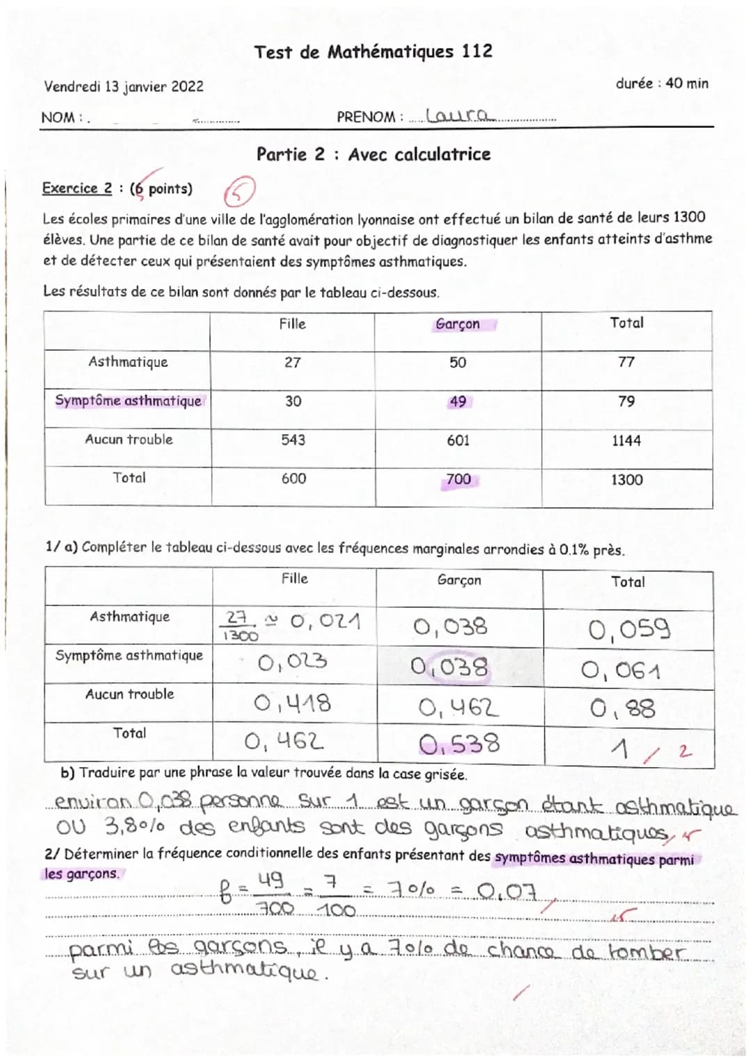 
<p>Les probabilités conditionnelles sont un concept important en mathématiques. Elles permettent de calculer la probabilité d'un événement 