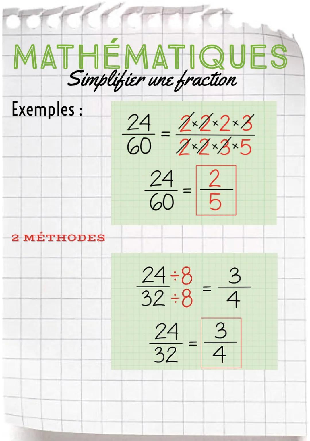 Comment Simplifier une Fraction : Exercices et Astuces pour Tous !