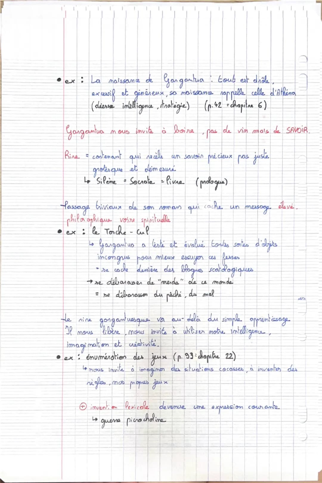 Gargantua
•Imtroduction:
Comment le rire éduque
t-il dans Gargantua ?
Présentation audacieuse de l'éducation humaniste dont l'absurd té
rend