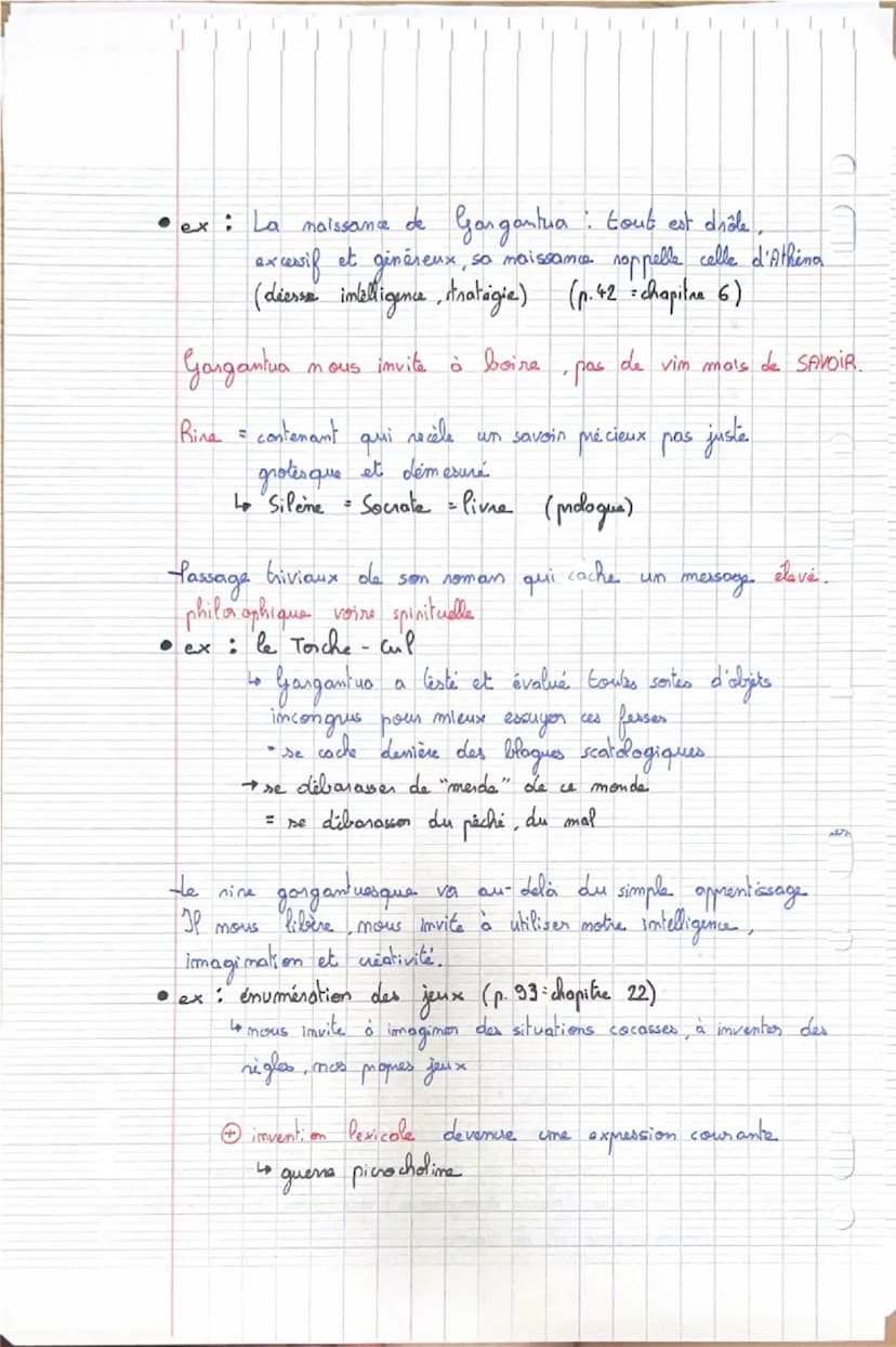 Gargantua
•Imtroduction:
Comment le rire éduque
t-il dans Gargantua ?
Présentation audacieuse de l'éducation humaniste dont l'absurd té
rend
