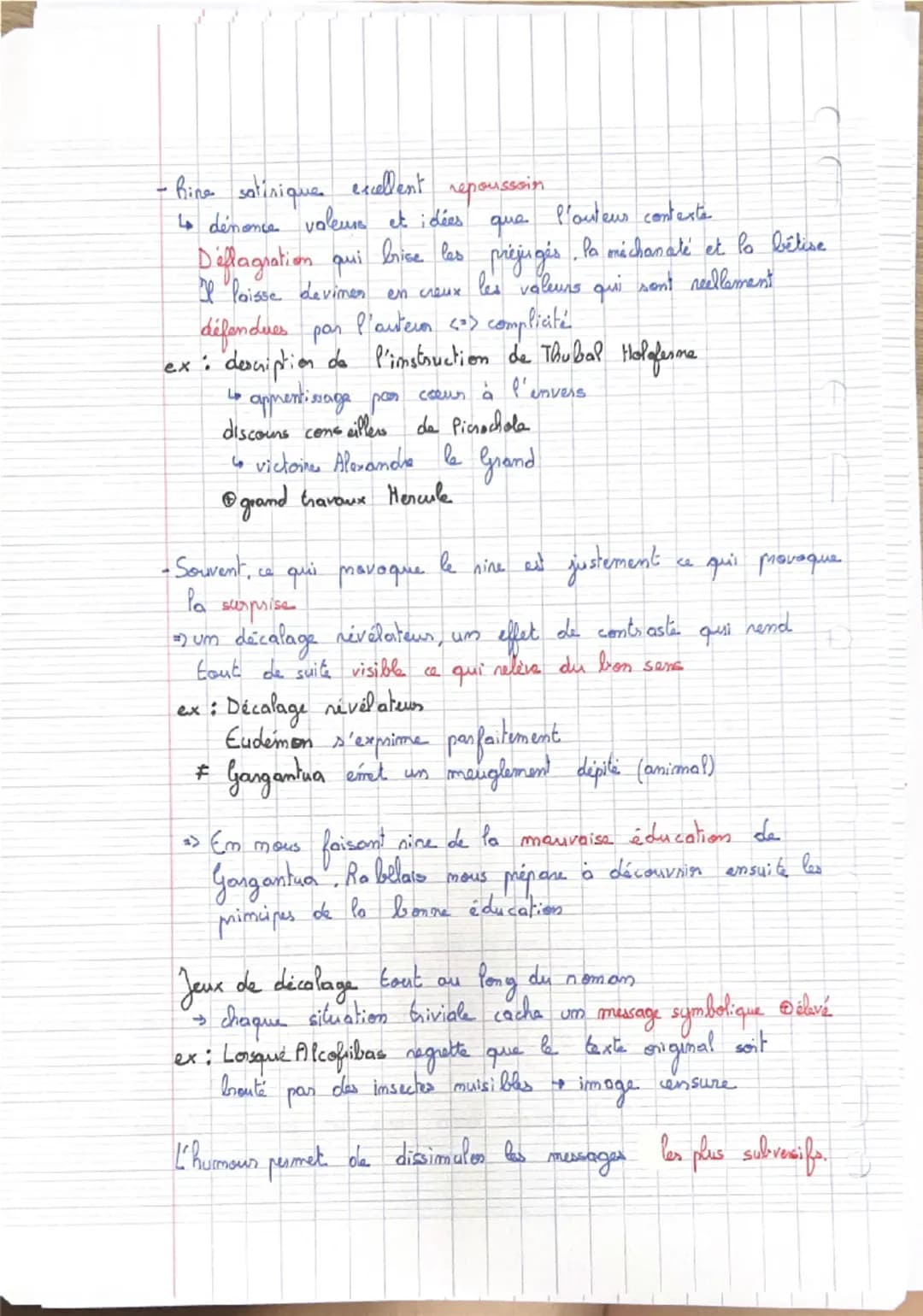 Gargantua
•Imtroduction:
Comment le rire éduque
t-il dans Gargantua ?
Présentation audacieuse de l'éducation humaniste dont l'absurd té
rend