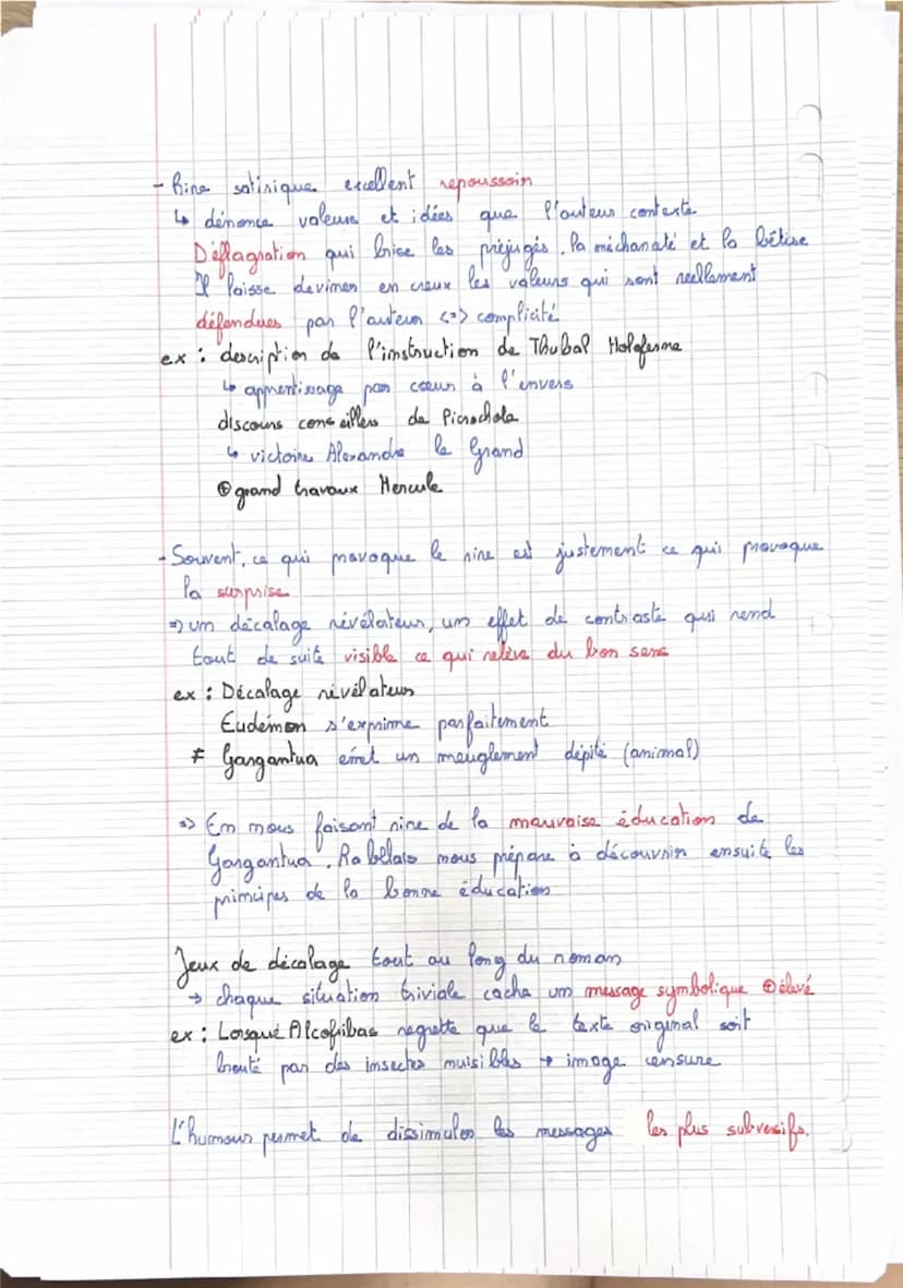Gargantua
•Imtroduction:
Comment le rire éduque
t-il dans Gargantua ?
Présentation audacieuse de l'éducation humaniste dont l'absurd té
rend
