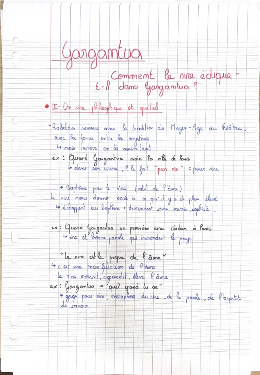 Gargantua
•Imtroduction:
Comment le rire éduque
t-il dans Gargantua ?
Présentation audacieuse de l'éducation humaniste dont l'absurd té
rend