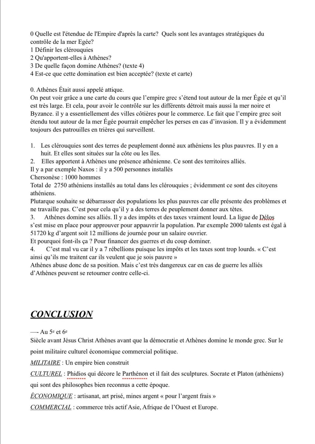 Histoire chapitre 1 : La démocratie athénienne (Vºs.-IV°s. av. J.-C)
Le monde grec est-il un monde uni?
Non, en effet sur les cartes on peut