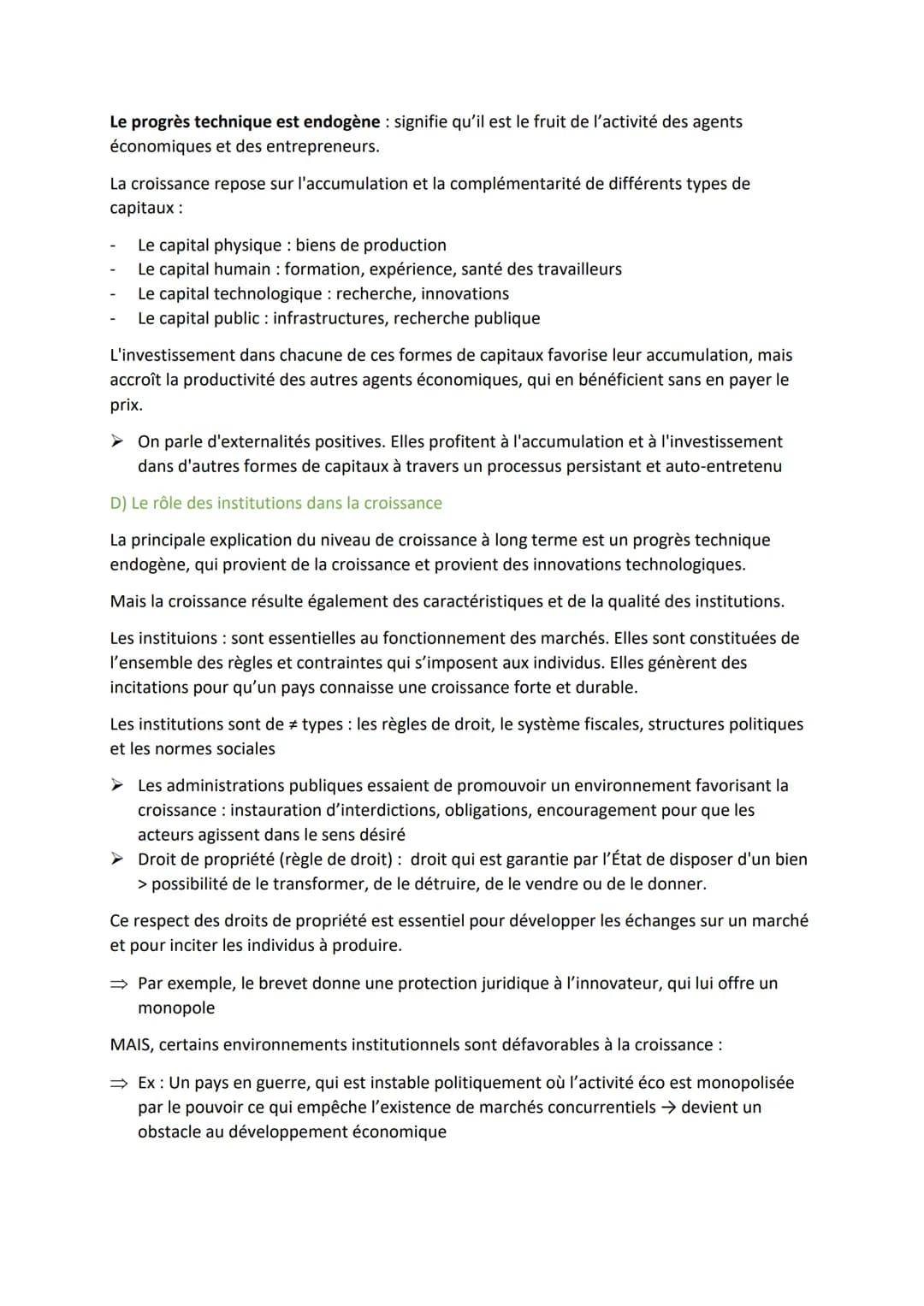 Eco Chapitre 1 : Quels sont les sources et les défis de
la croissance économique ?
DÉFINITIONS
La croissance: augmentation de la production 