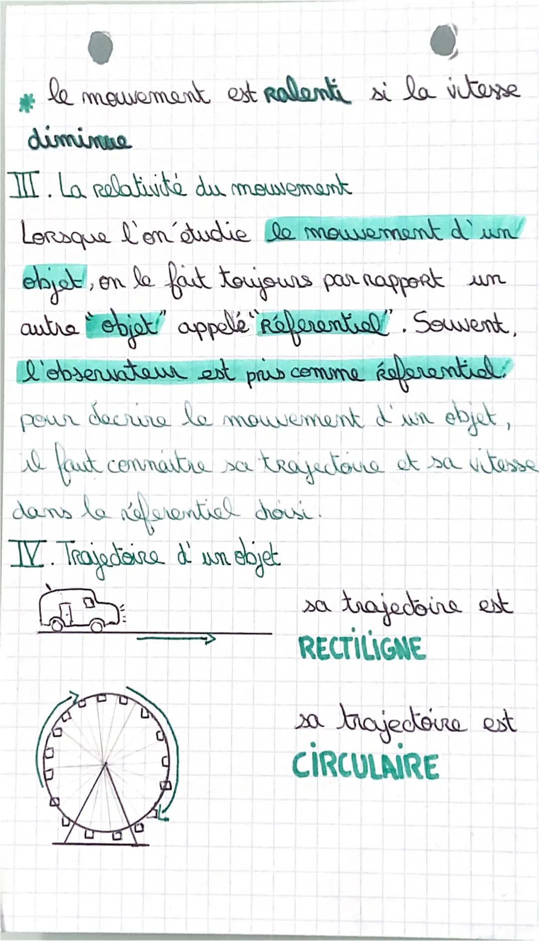 Physique - Chimie
Comment calculer une vitesse?
v=d<m
t-s
m/s
x 3,6
Comment calculer un temps?
t=d
S
--> km/h
Comment calculer une distance 