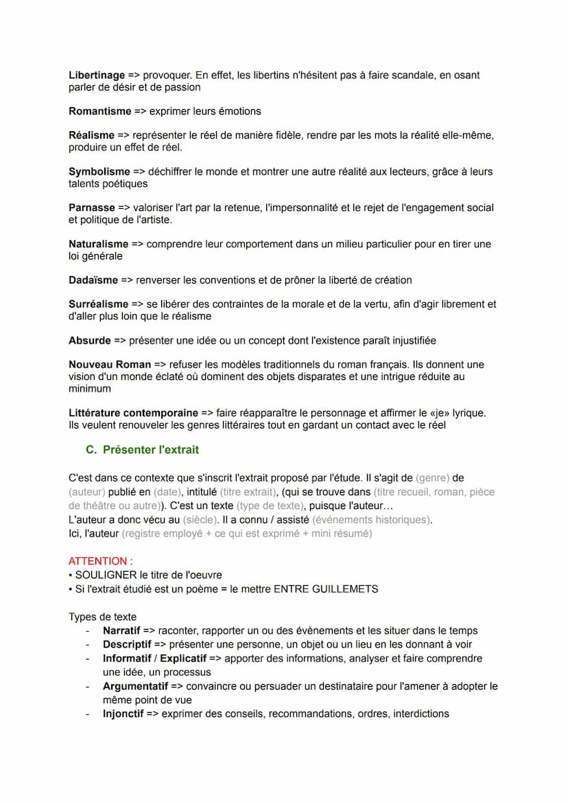Introduction au Commentaire de texte
A. Décrire le genre littéraire
Poésie
Le mot poésie provient du grec poesis qui signifie «<fabrication»