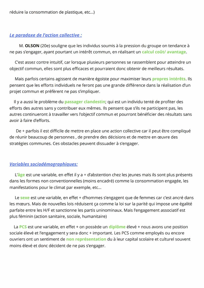 L'engagement Politique :
Différentes formes:
1) Les formes conventionnelles :
Le militantisme: est l'action de défendre activement une cause