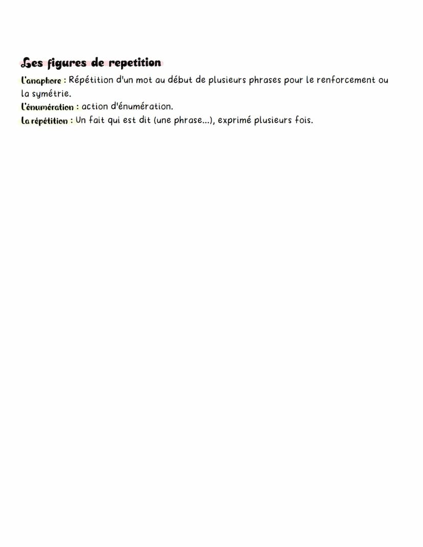 Français
LES FIGURES DE STYLE
La figure de style est un processus d'écriture qui s'écarte de l'usage courant de la
langue et donne une force