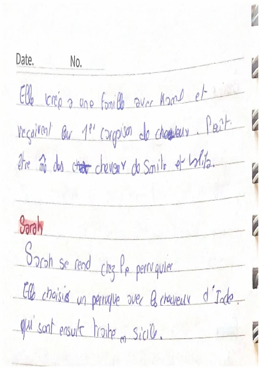 Lo tresse
Date.
de "Pealitia Colombani"
No.
Prologue
Une voie park de son amours pour Port du tivessage.
1 qui assimil
Amita
1 l'histoire se