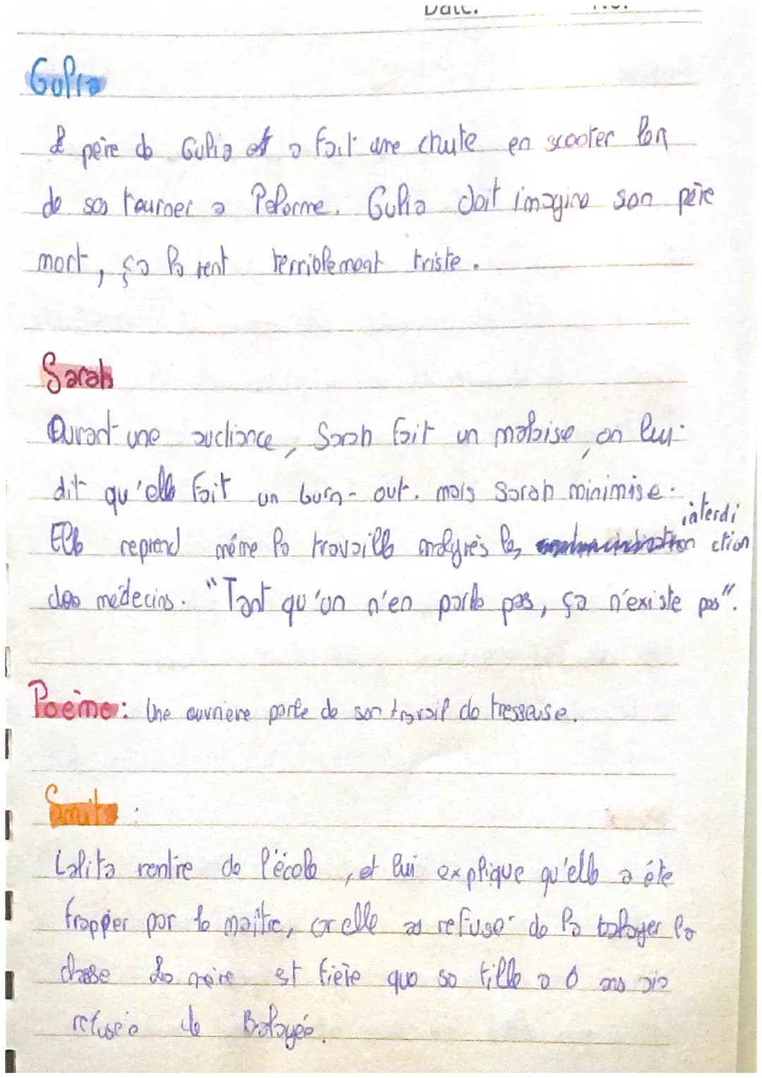 Lo tresse
Date.
de "Pealitia Colombani"
No.
Prologue
Une voie park de son amours pour Port du tivessage.
1 qui assimil
Amita
1 l'histoire se