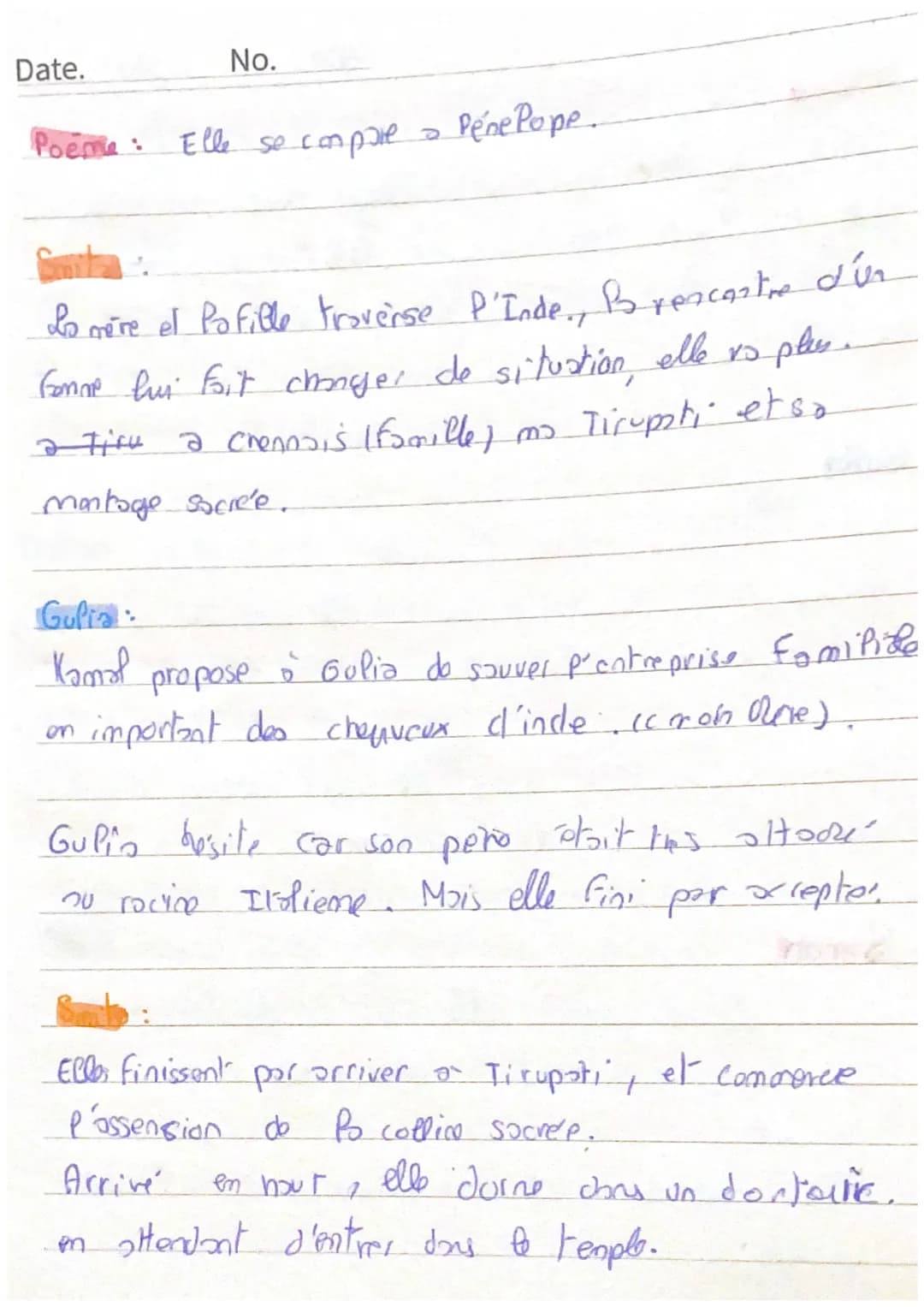 Lo tresse
Date.
de "Pealitia Colombani"
No.
Prologue
Une voie park de son amours pour Port du tivessage.
1 qui assimil
Amita
1 l'histoire se