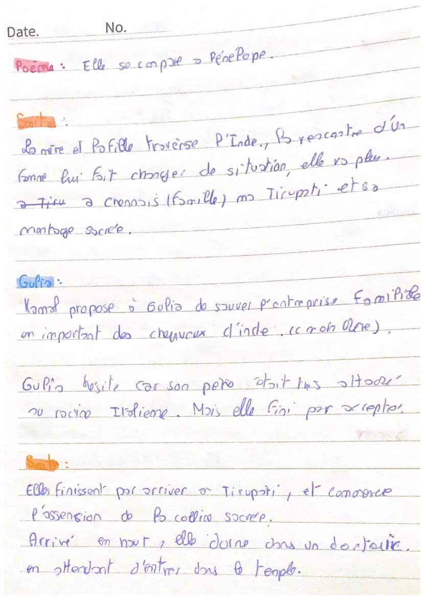 Lo tresse
Date.
de "Pealitia Colombani"
No.
Prologue
Une voie park de son amours pour Port du tivessage.
1 qui assimil
Amita
1 l'histoire se