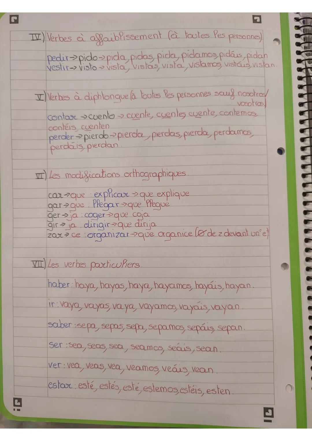 Espagnol el subjuntivo presente.
I Verbes réquiers.
ar radical + e, es, e, emcs, eis, en
cantar
CO
cante
cantes
cante
cantemos
canteis
cante