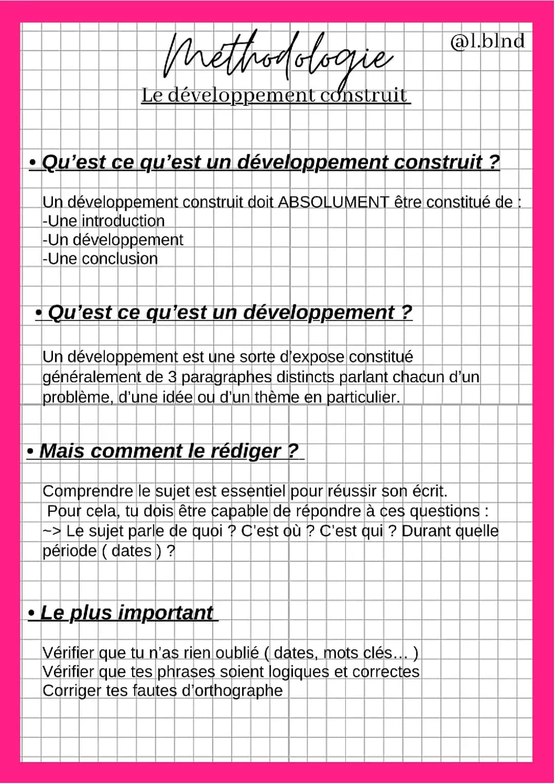 Méthodologie : Le développement construit 