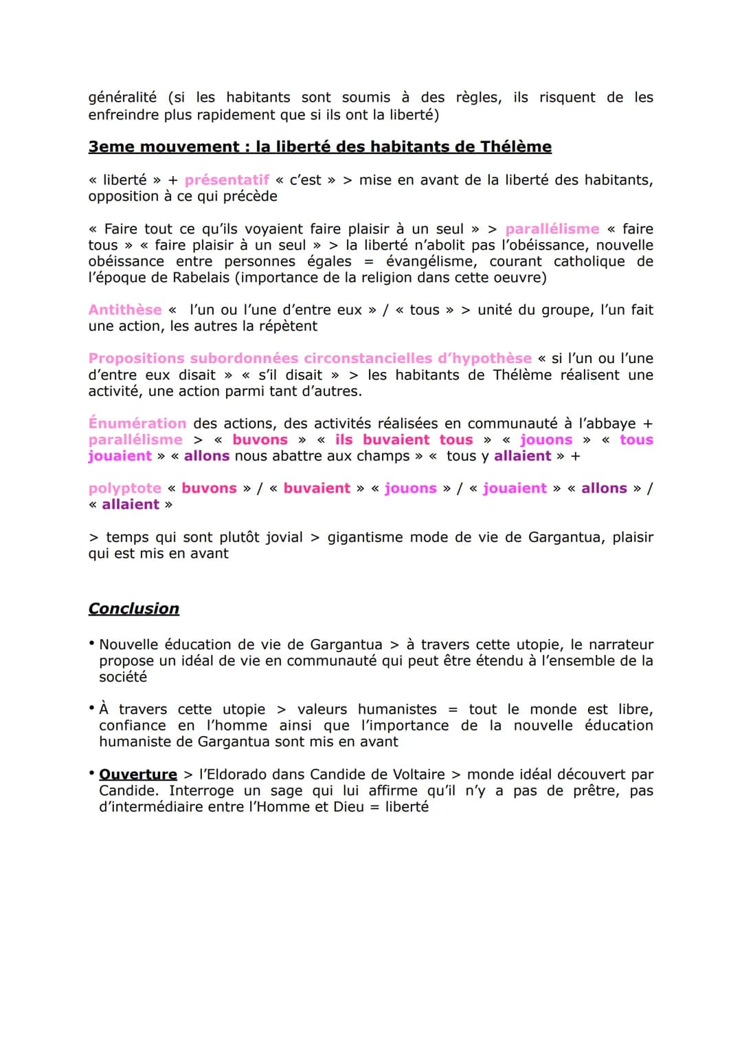 L'abbaye de Thélème (fiche pour l'oral)
Support
Rabelais, Gargantua, « Comment était réglée la vie des thélèmites », p.192-193
Introduction
