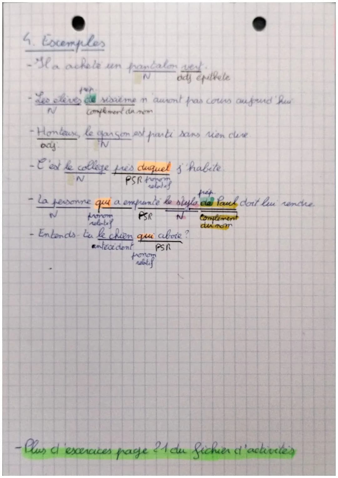français
Expansions du nom
1. Presentation
• l'expansion du nom sert a corner ces informations
• l'expansion du nom peut être supprimée.
2. 