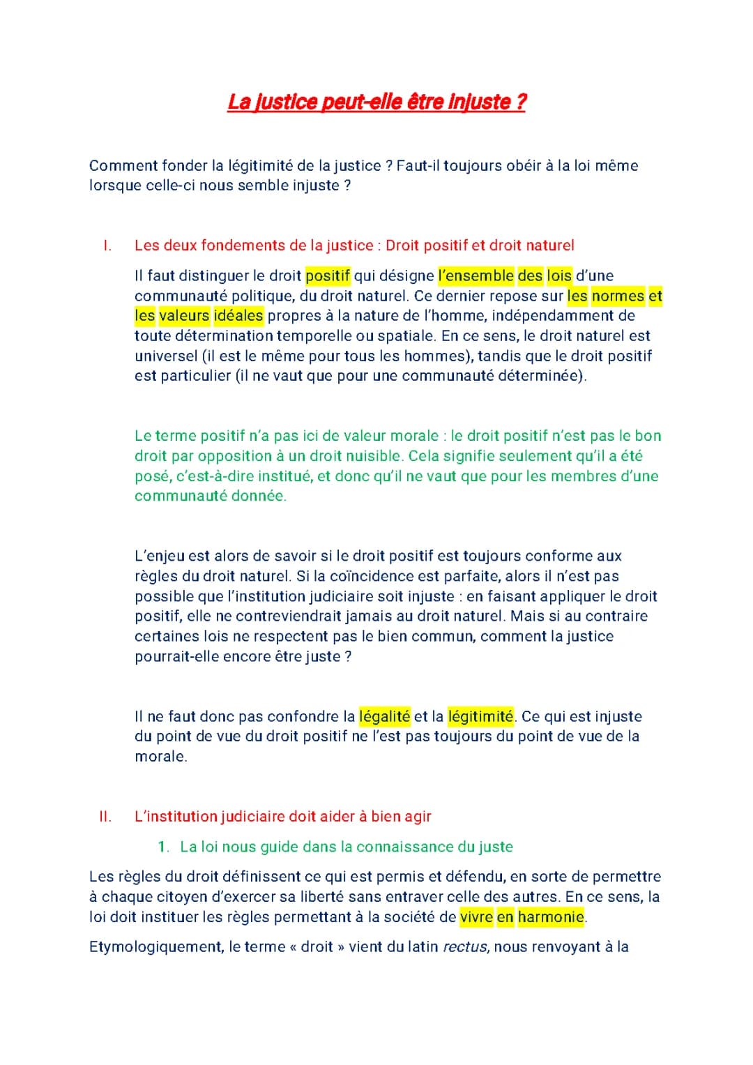 Peut-on dire que la justice est parfois injuste ?