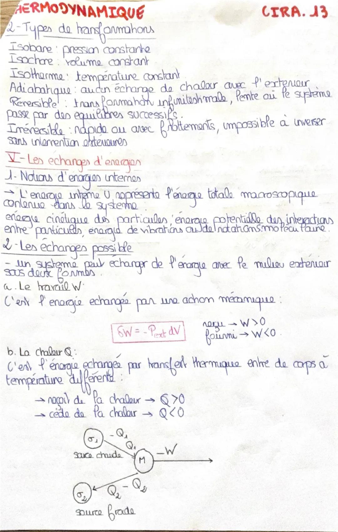 THERMODYNAMIQUE

CIRA. 13

Chapitre n°1 Introduchom a la
thermodynamique

I-Intraduchon generale

1-Défenihon de la thermodynamique

→ La th