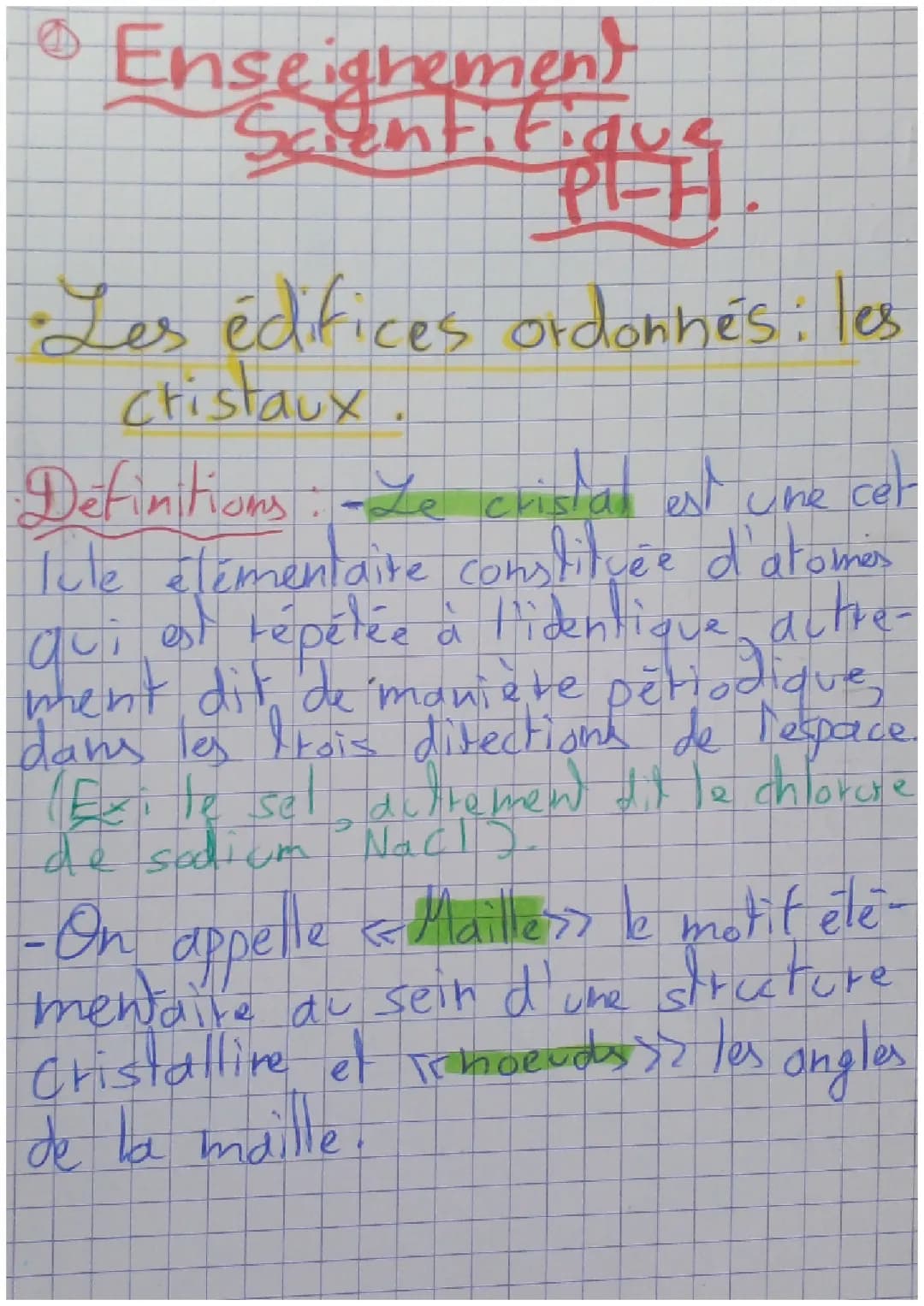 Découvre les Cristaux : Maille Cubique et Compacité