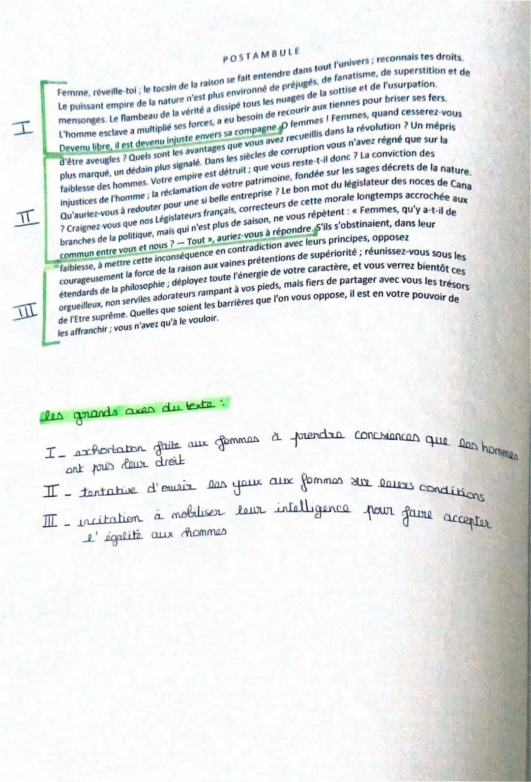 Texte 8
Olympe de GOUGES, DDFC
"Postambule"
Tintroduction
Olympe da GOUGES plutôt dit Hoorie GoUZE
Elle est née en 1748 et décédée en 1793
C