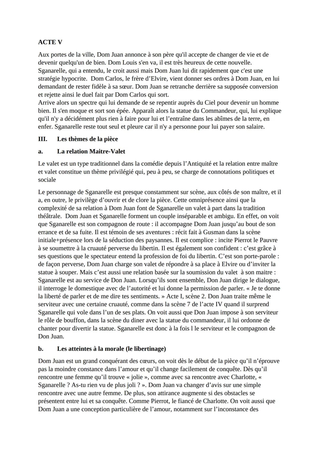FRANÇAIS
Thème: DOM JUAN DE MOLIÈRE
I.
II.
III.
IV.
Biographie de Molière
Résumé de la pièce
Les thèmes de la pièce
Par CONDE KADIA
PLAN DE 