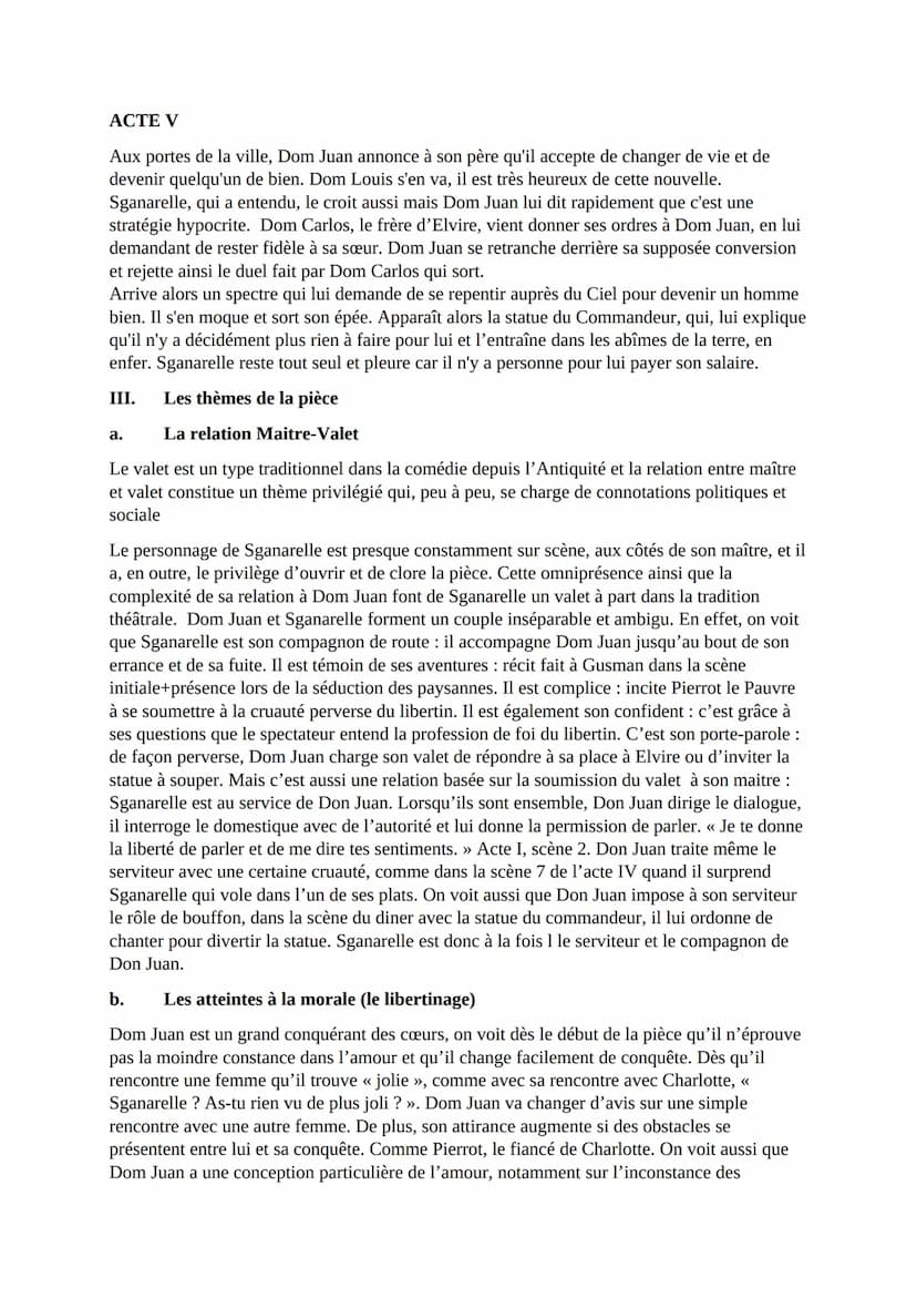 FRANÇAIS
Thème: DOM JUAN DE MOLIÈRE
I.
II.
III.
IV.
Biographie de Molière
Résumé de la pièce
Les thèmes de la pièce
Par CONDE KADIA
PLAN DE 