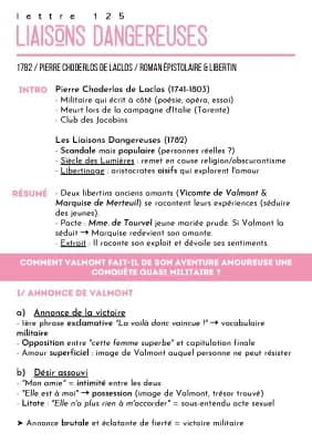 Know Lecture linéaire : Liaisons Dangereuses (lettre 125) thumbnail