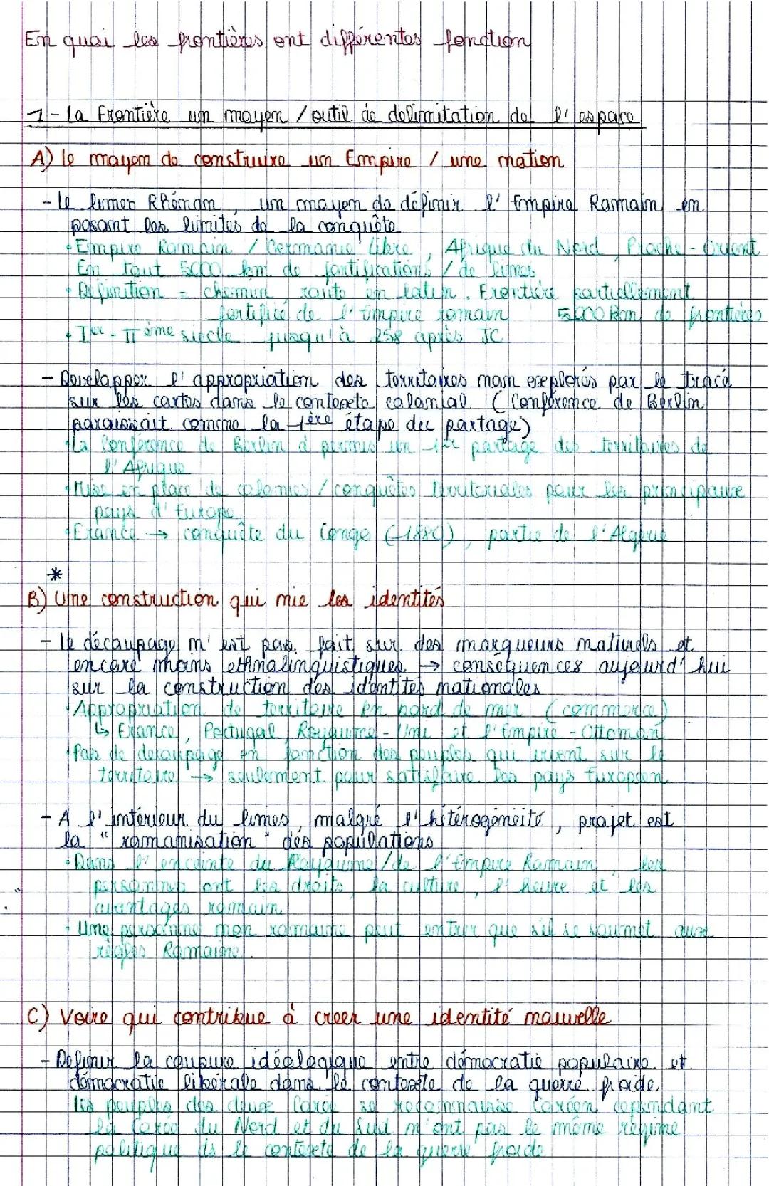 Tout savoir sur les frontières HGGSP : Définitions, types et exemples