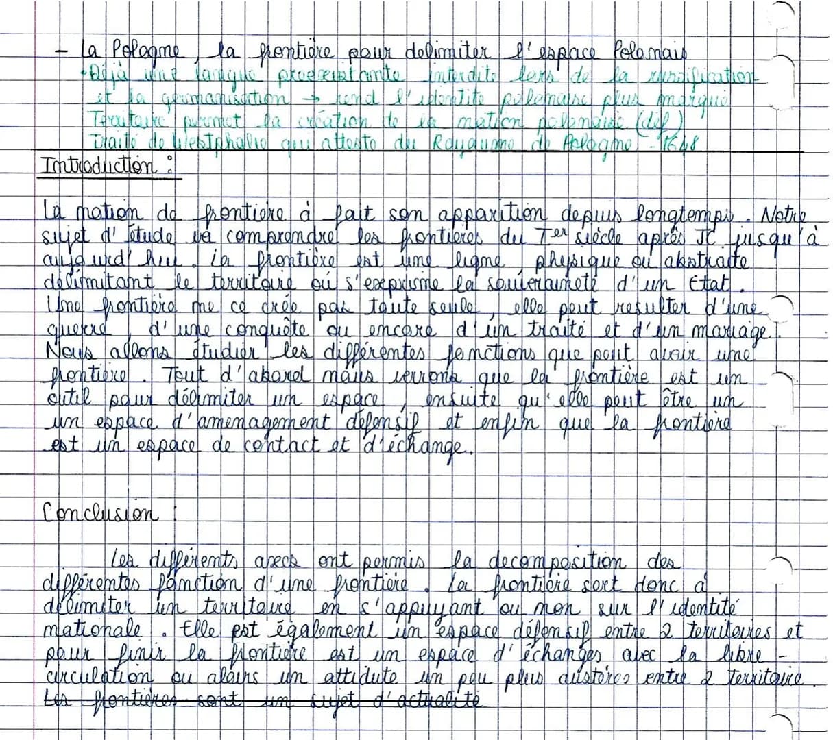 En quai les frontières ont différentes fonction
1-la frontière un moyen / outil de delimitation de l'espace
A) le moyen de construire in Emp