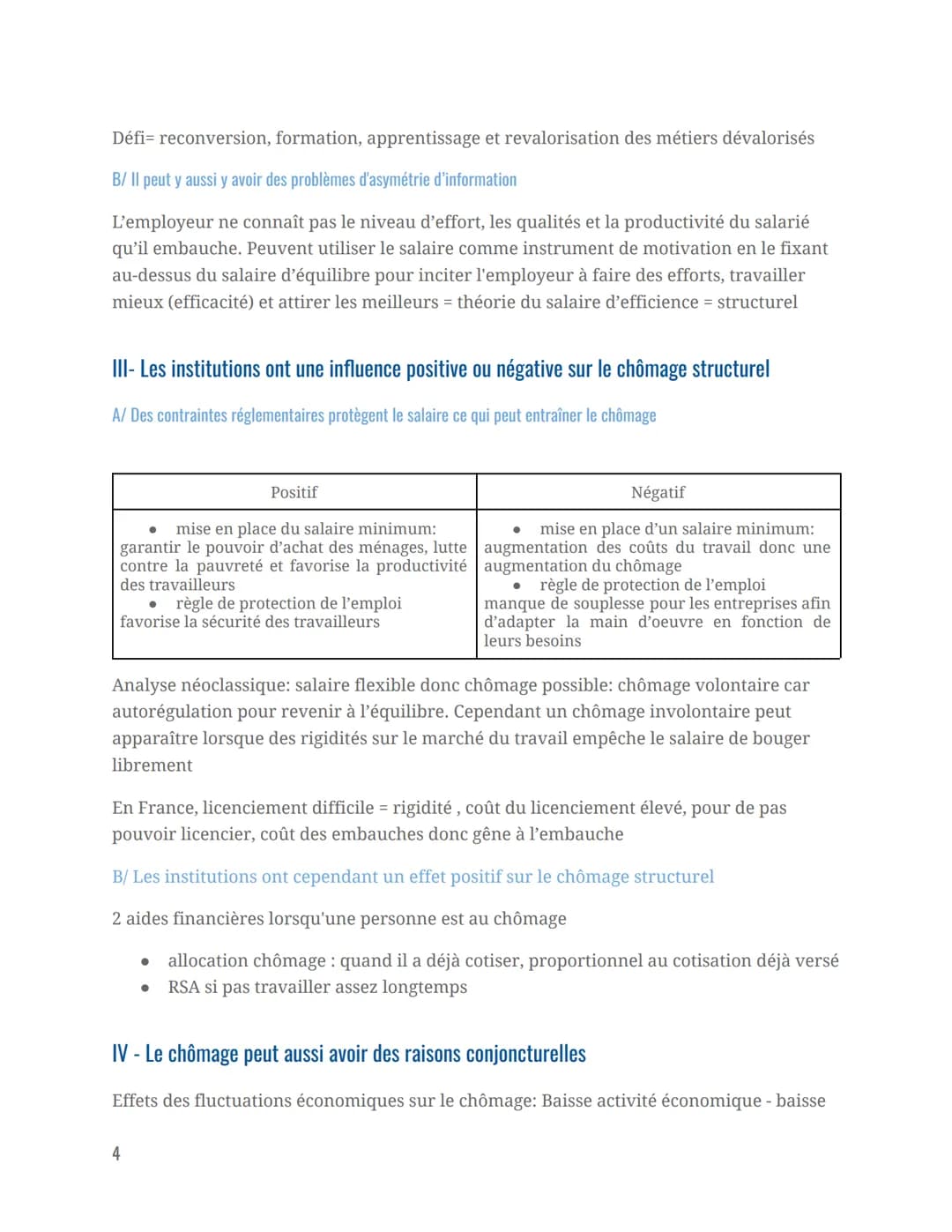 OBJECTIFS D'APPRENTISSAGES
Savoir définir le chômage et le sous-emploi et connaître les indicateurs de taux de chômage et de
taux d'emploi.

