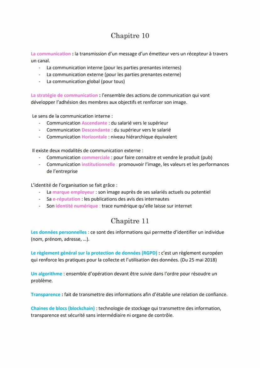 Révision MSDGN Bac
Chapitre 1
L'étude de marché : Elle sert à mener ponctuellement une récolte d'info sur les
caractéristiques du marché.
La