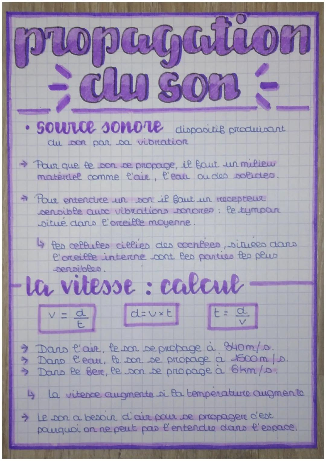 # propagation

clu son

*   source sonore dispositif produisant
du con par sa vibration

→ Pour que te son se propage, il faut un milieu
mat
