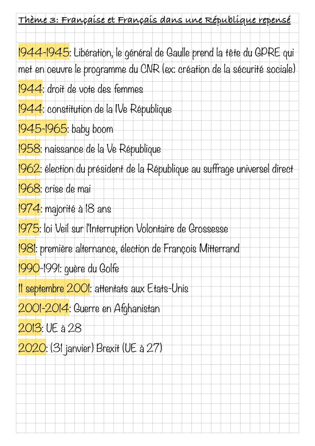 Histoire
Thème 1: l'Europe, un théâtre majeur des guerres totales
(1914-1945)
1914-1918: Première Guerre mondiale (Grande Guerre)
1915: géno